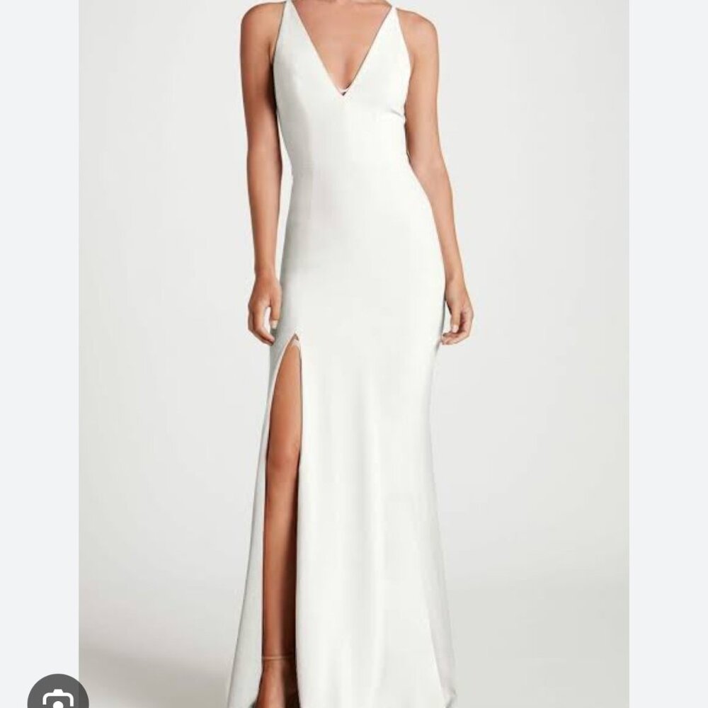 Dress the Population Irish Slit Crepe‎ Womens Gown Size Small NEW WITH TAG